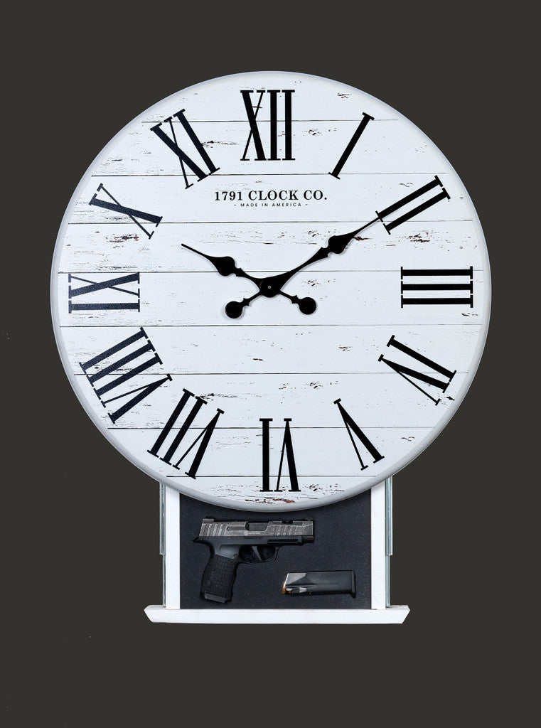 Tactical Traps The Glock Clock Open with Dark Background