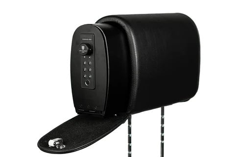 Headrest Safe Co. Headrest Safe in Black Vinyl Leatherette for Headrest Safe Co. Headrest Safe in Black Vinyl Leatherette for