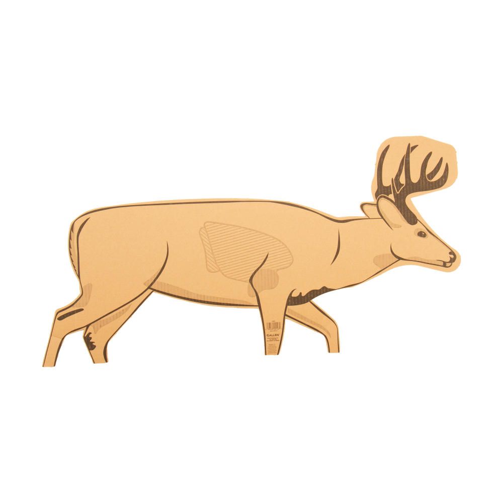 Allen 2005 Cardboard Deer Shooting Target Life Size with Organ Profile