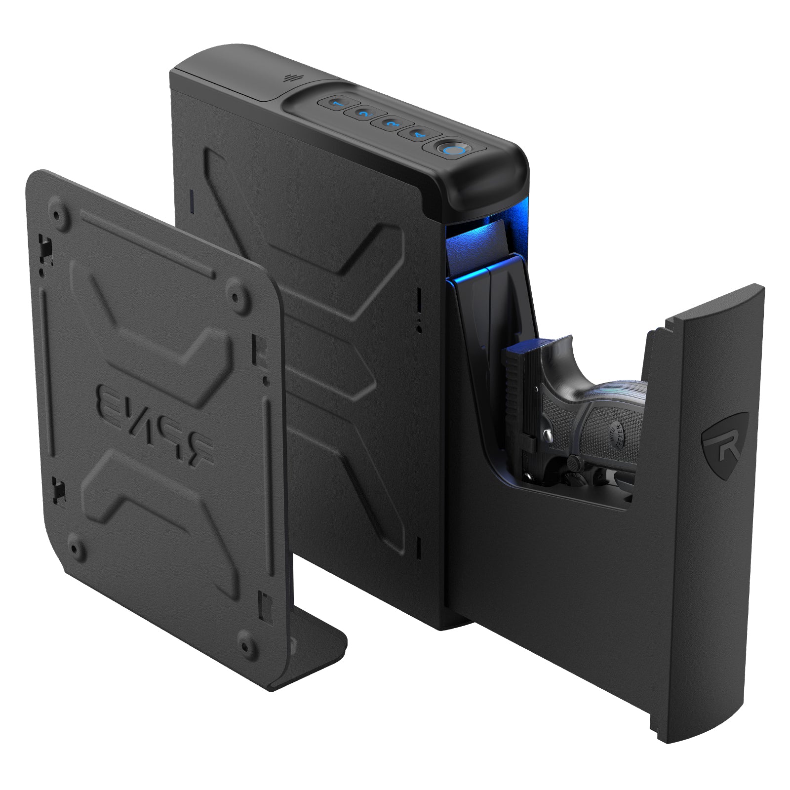 RPNB RP2007 Biometric Handgun Safe with Quick Access Sliding Door