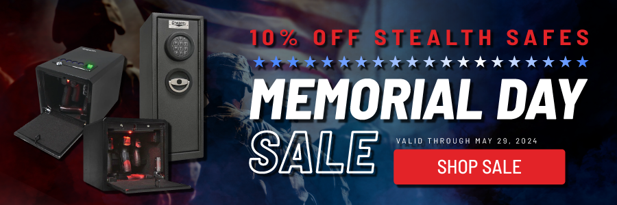 Stealth Memorial Day Sale - 10% off Select Safes
