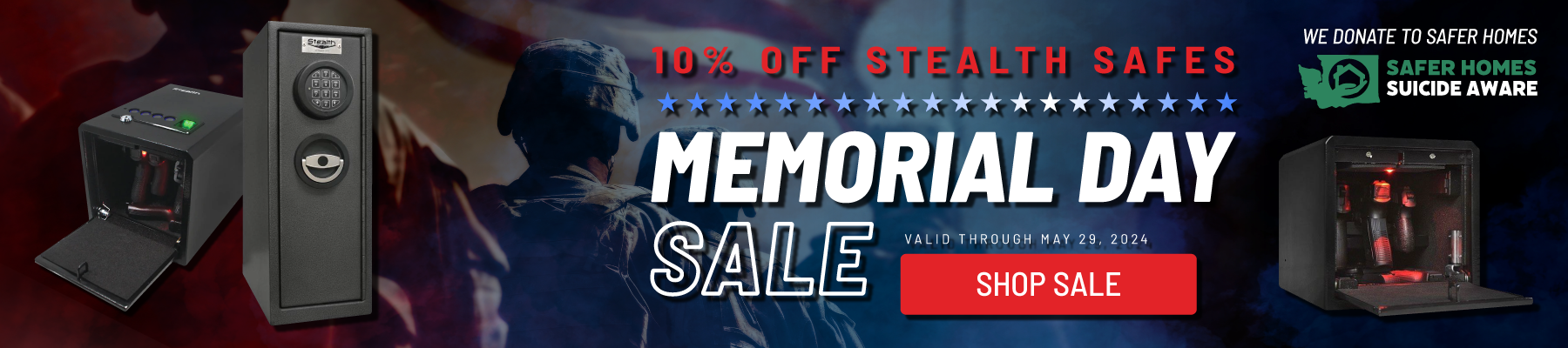Stealth Memorial Day Sale - 10% Off Select Safes