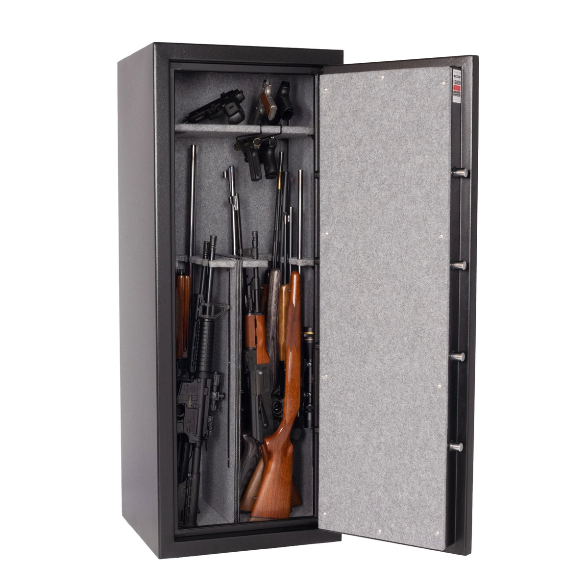 Tracker Safe E16 Gun &amp; Rifle Safe 30 Minute Fire Door Open with Contents