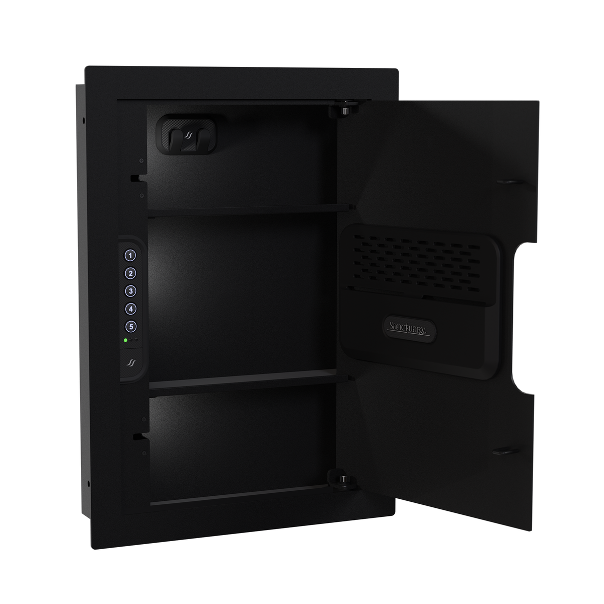 Sports Afield SA-IWV-B Sanctuary In-Wall Safe Door Open