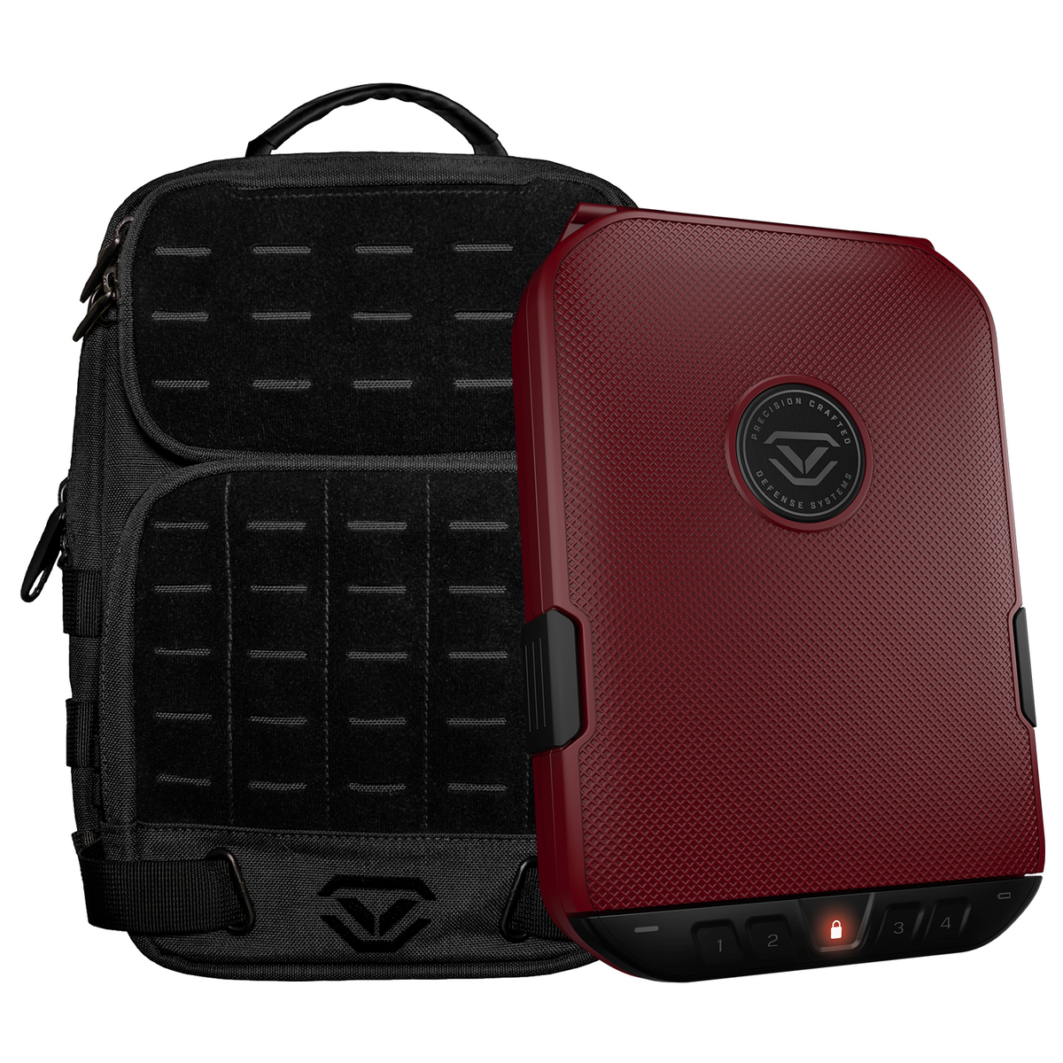 Vaultek Lifepod 2.0 and Tactical Slingbag Bundle Guard Red