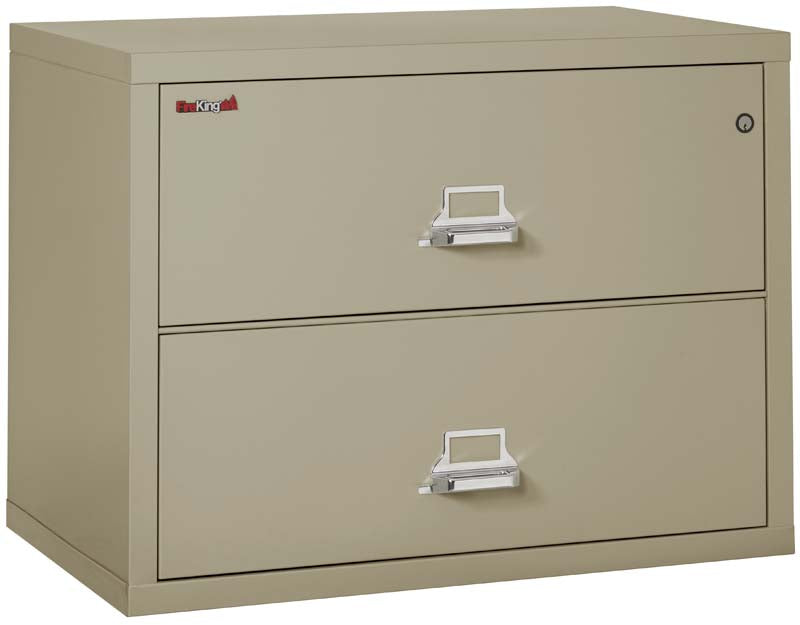 FireKing 2-3822-C Two Drawer 38&quot; W Lateral Fire File Cabinet Pewter