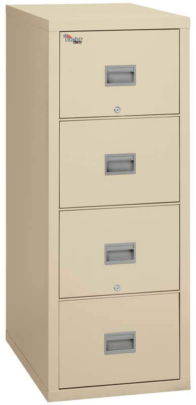 FireKing 4P1825-C 4 Drawer Patriot Vertical File Cabinet Parchment