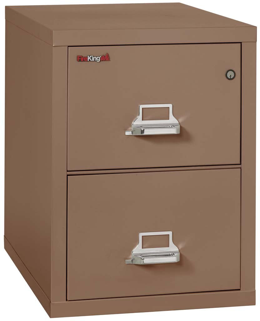 FireKing 2-2131-C Two Drawer Legal 31&quot; D Fire File Cabinet Tan