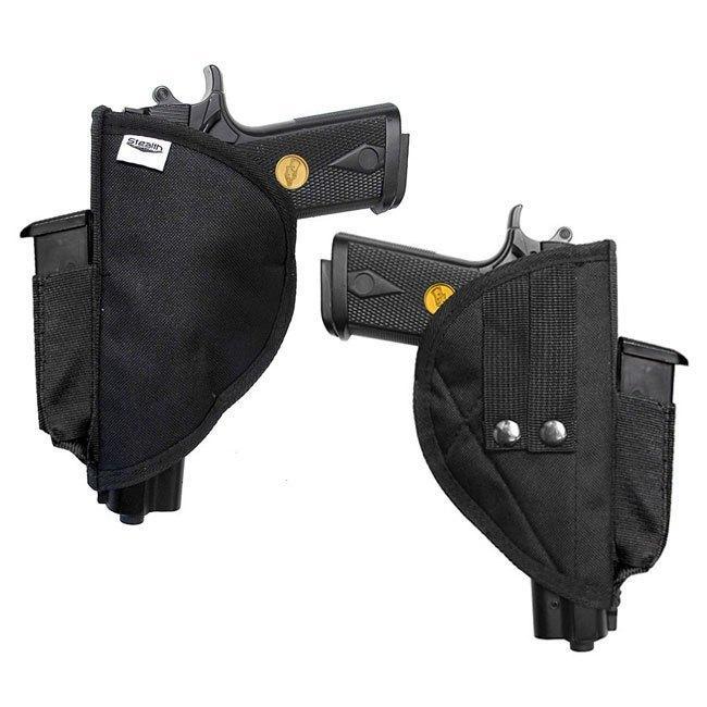Stealth Molle Pistol Holster Two Holsters with Handguns & Magazines