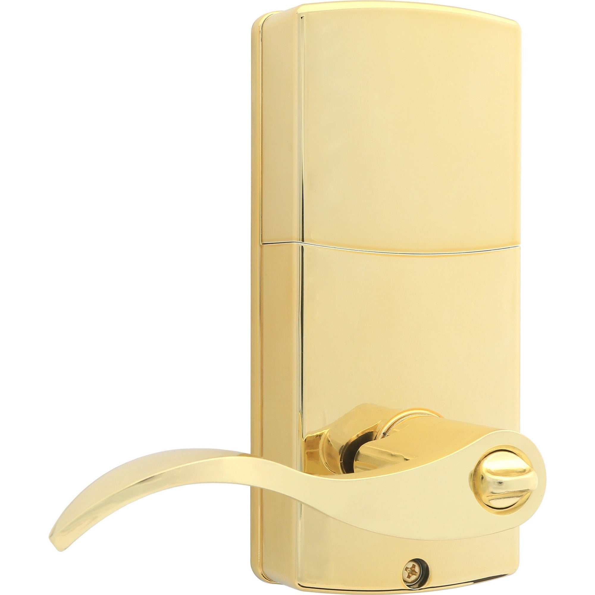 Honeywell 8734001 Electronic Entry Lever Door Lock with Keypad Polished Brass Finish