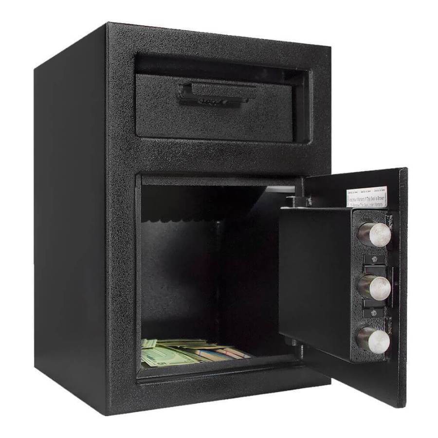 Stealth DS2014 Made in the USA Depository Safe Door Open with Cash in the Bottom 2