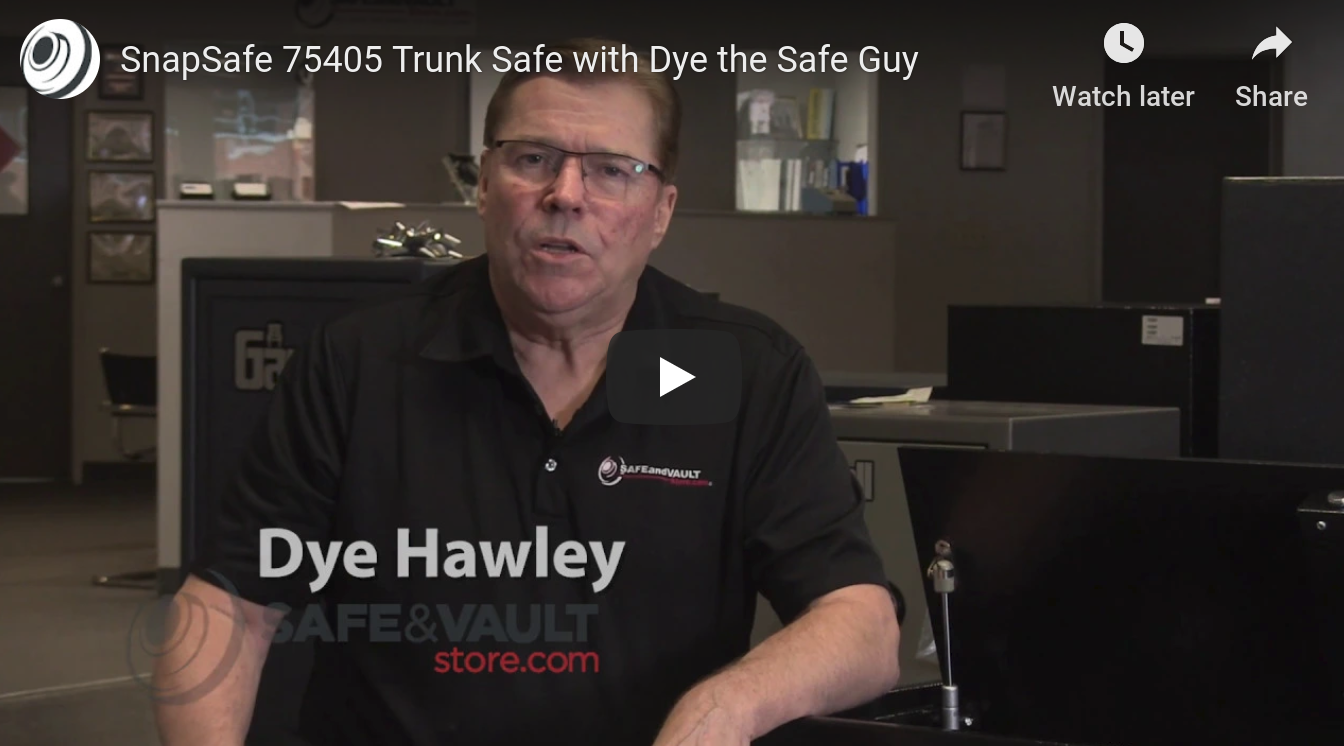 SnapSafe 75405 Trunk Safe with Dye the Safe Guy
