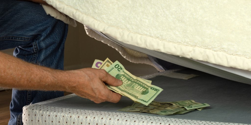 Should I keep my money under a mattress?