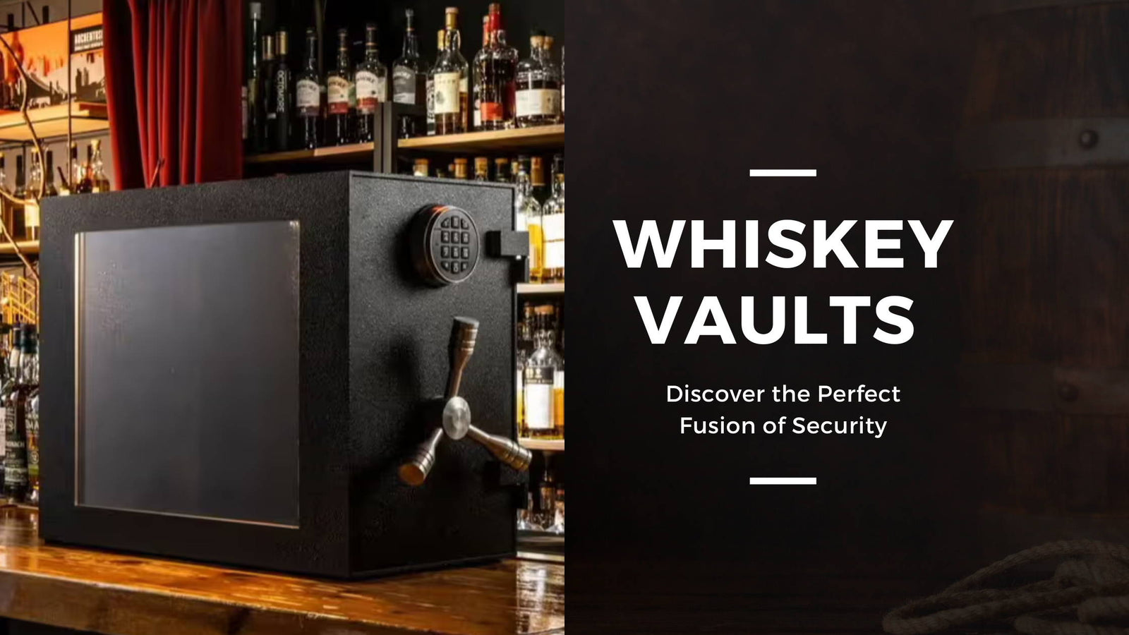 The Whiskey Vault Mini on top of a bar