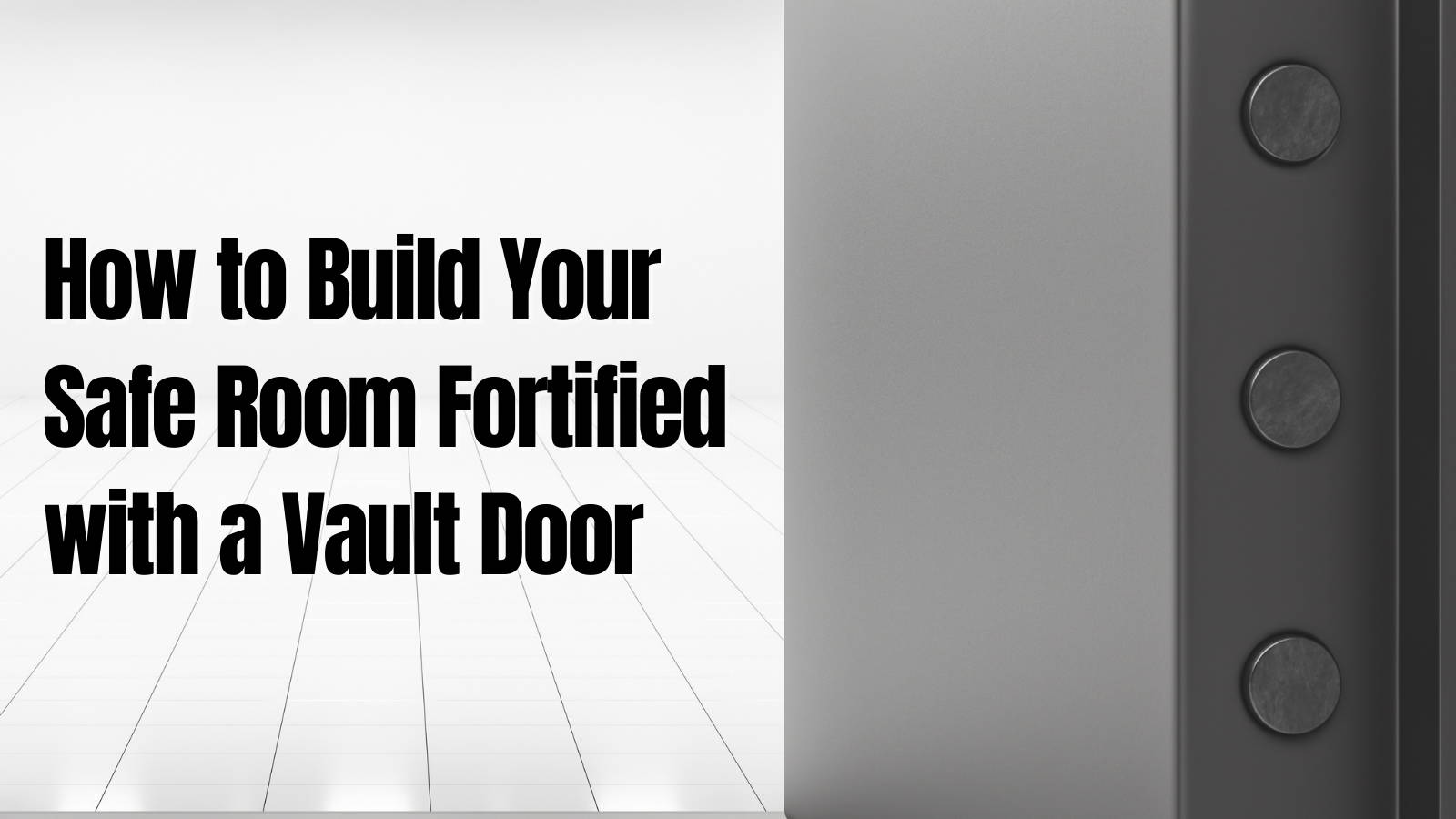 How to Build Your Safe Room Fortified with a Vault Door