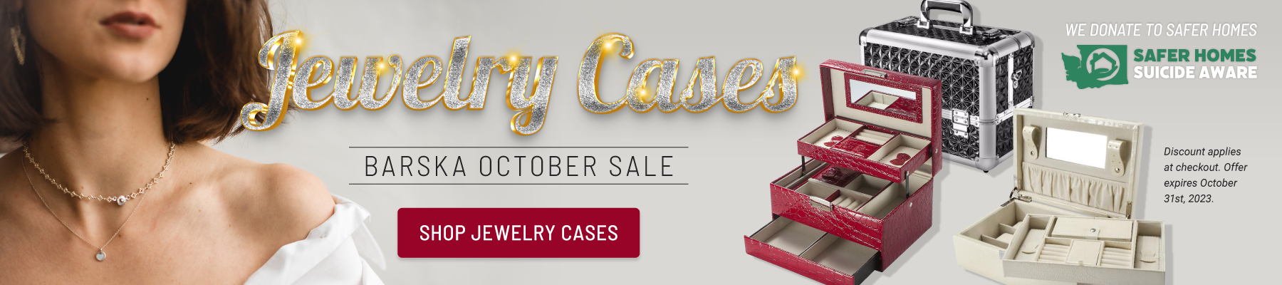 Barska Jewelry Cases October Sale