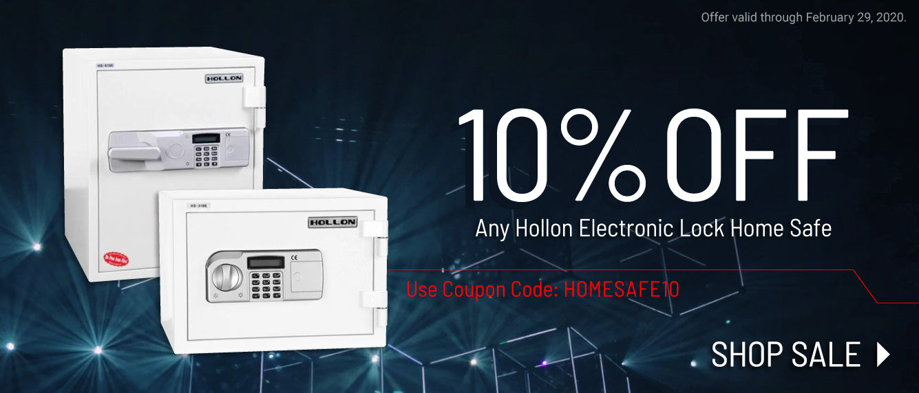 Hollon Electronic Lock Home Safes Promo