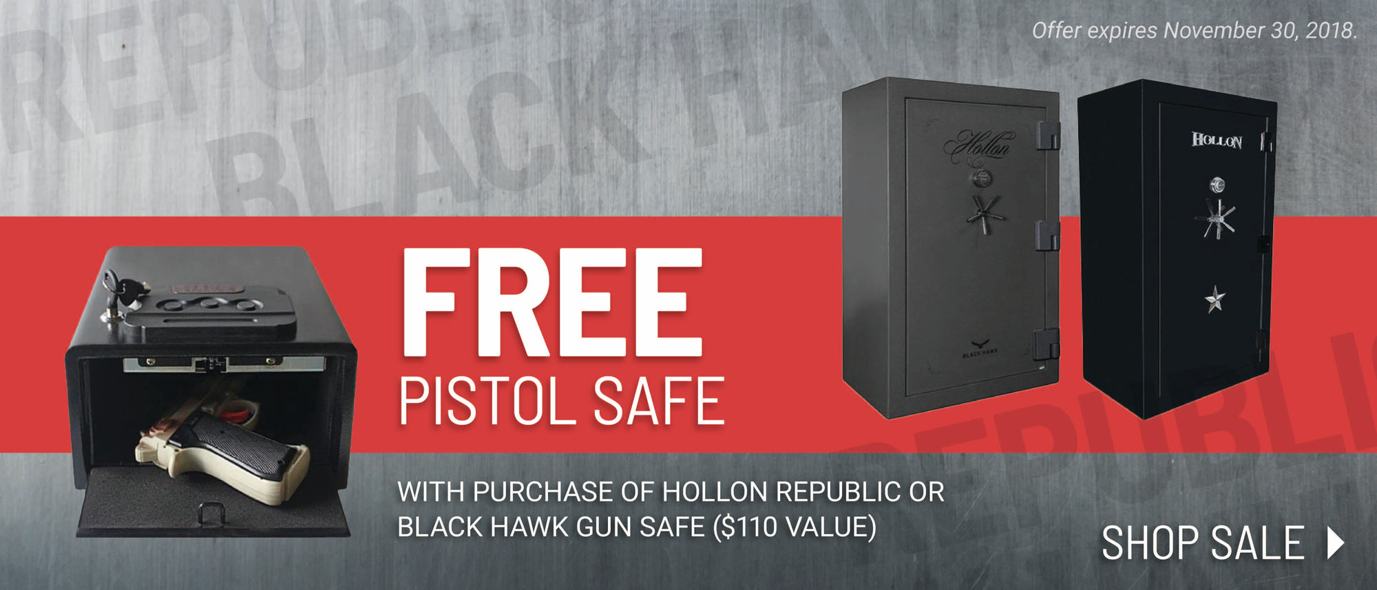 Hollon Free Pistol Safe Promo