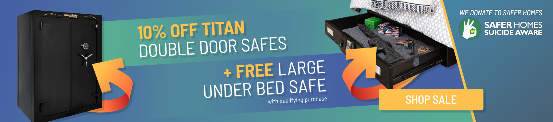 10% off a Super Titan Double Door + FREE Large Under Bed Safe