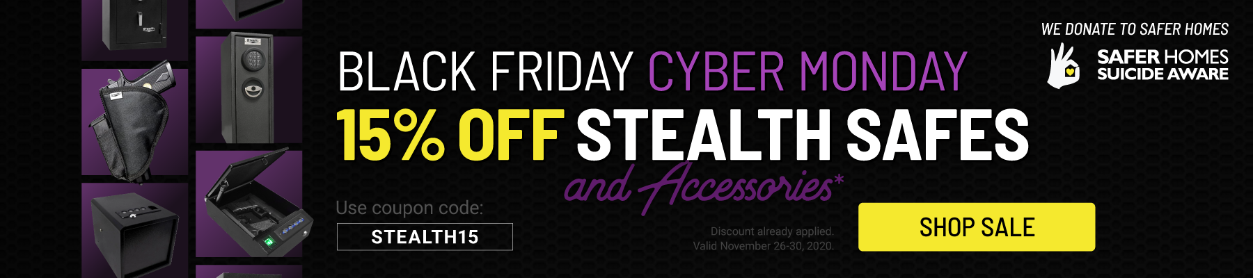 Stealth Black Friday Sale - 15% off Select Stealth Products