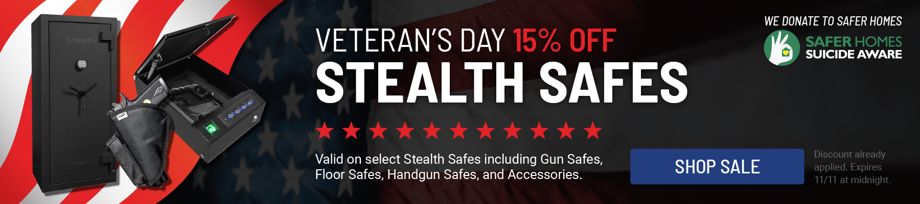 Stealth Veteran's Day Sale