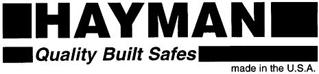 Hayman – Quality Built Safes