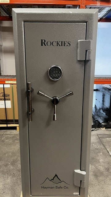 Front view of the safe, it comes with a digital lock. 