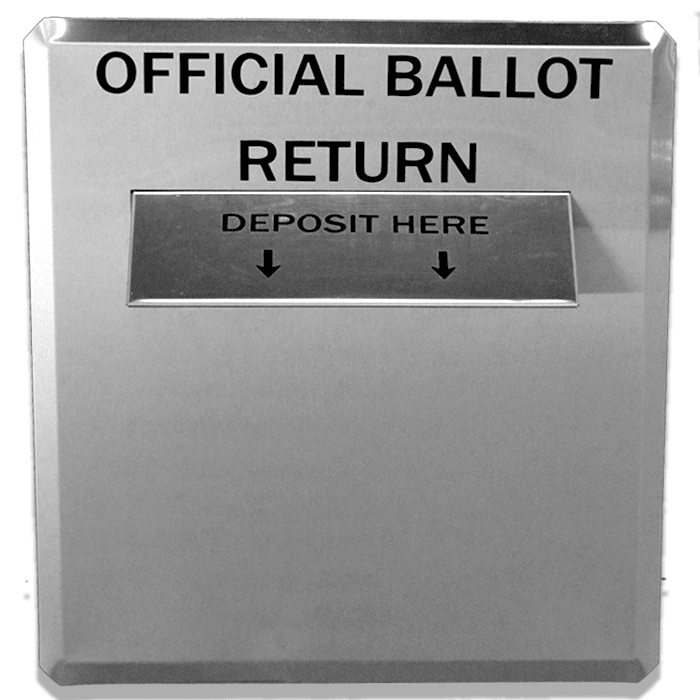 Kingsley 12-8155 Collection Point Ballot Return ThruWall