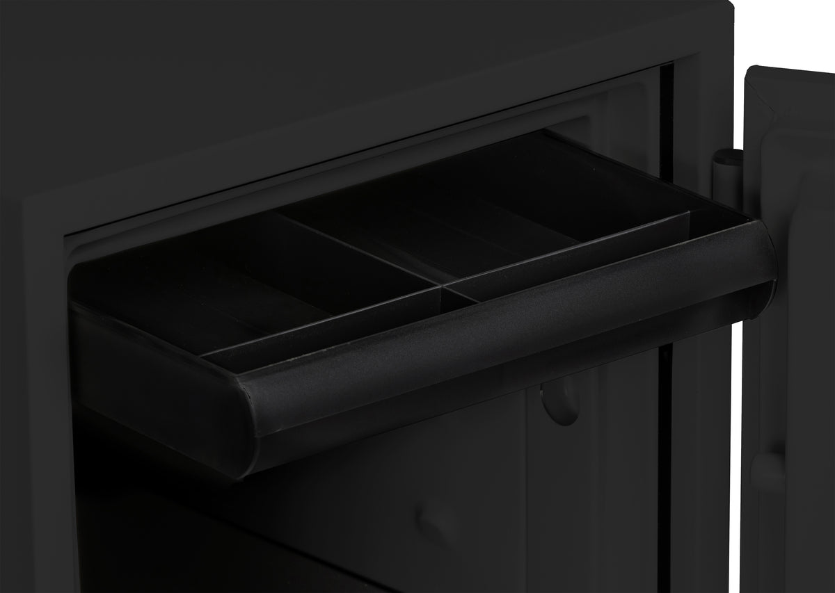 Phoenix 1221 Olympian 1-Hour Dual Control Fireproof Safe Black Pull Out Drawer