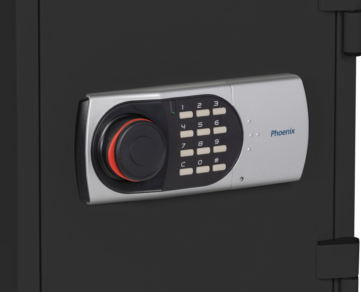 Phoenix 1232 Olympian 1-Hour Dual Control Fireproof Safe Black Digital Lock
