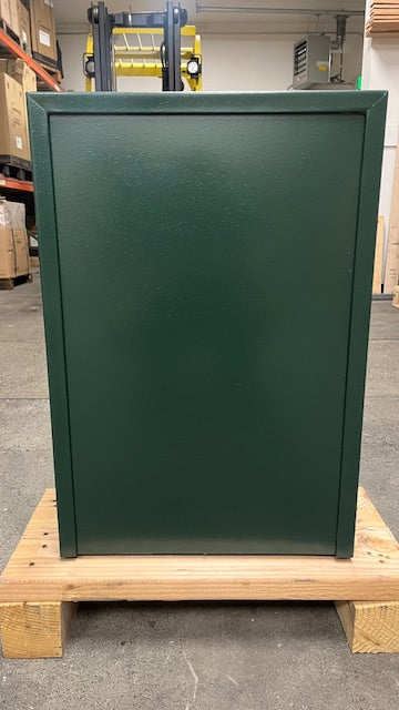 View of the back of the safe. 