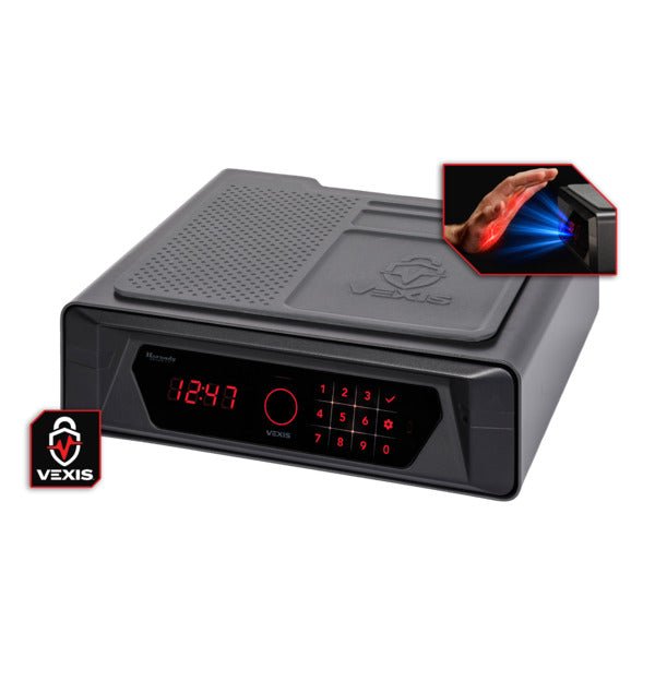 Hornady VEXIS Night Guard Palm Vein Bedside Safe with Clock Spotlight