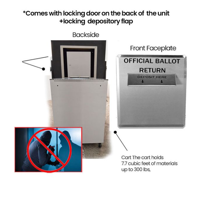 Kingsley 12-8155 CollectionPoint Ballot Return Through The Wall Safe