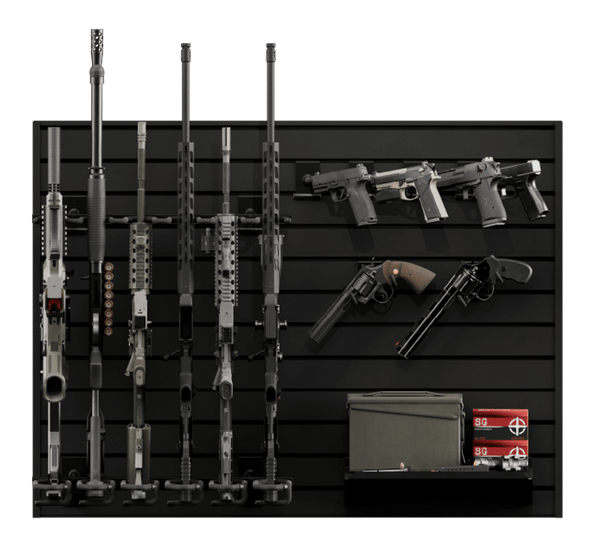 Hold Up Displays HD90 Gun Wall Bundle | 6 Rifles & 6 Pistols - Safe and ...