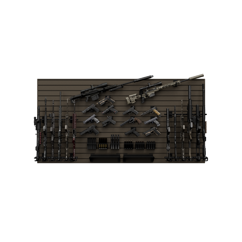 Hold up Displays Tactical Wall Display Package HD107 FDE