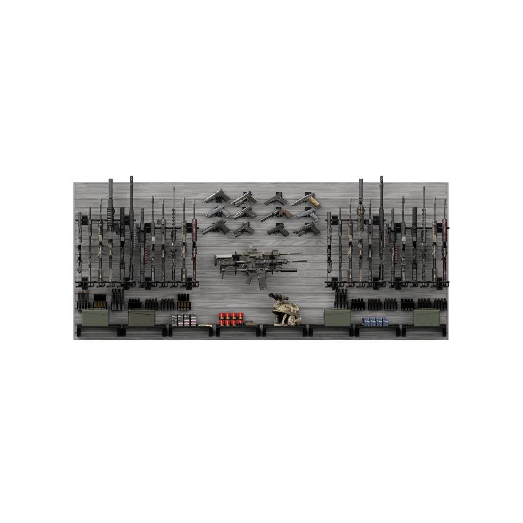 Hold Up Displays The Complete Tactical Wall Organization System HD112 Gray Oak