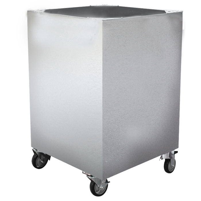 Kingsley 34-9050 CollectionPoint 30" Aluminum Rolling Collection Bin