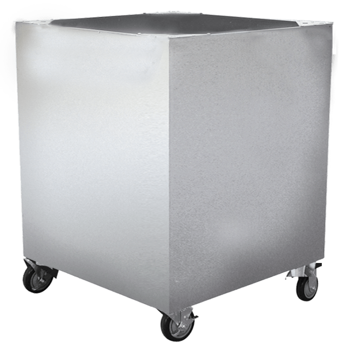 Kingsley 34-9060 CollectionPoint 38" Aluminum Rolling Collection Bin