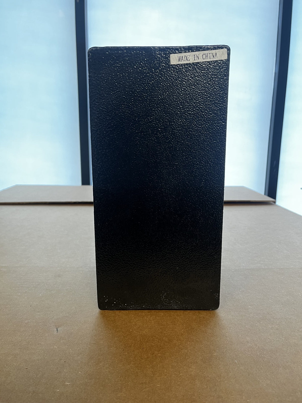 View of the back of the safe. 