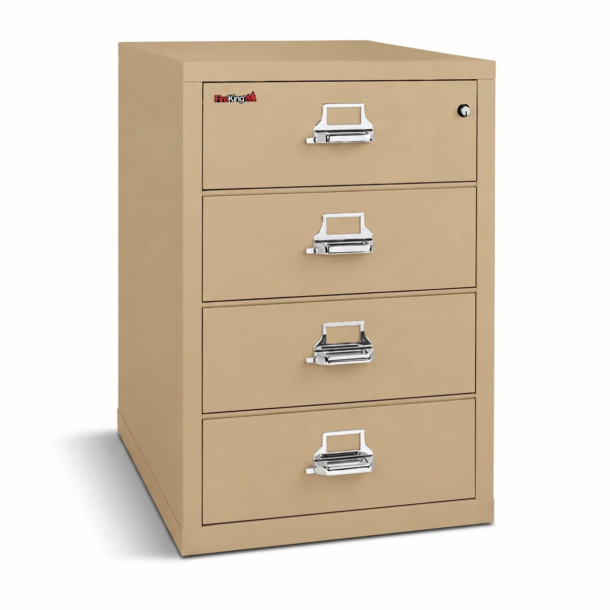 FireKing 4-2536-C 4 Drawer Card & Note Fireproof File Cabinet Sand