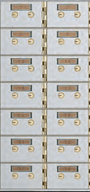 American Vault 521-14 Safe Deposit Boxes 14 Openings 3" x 5"