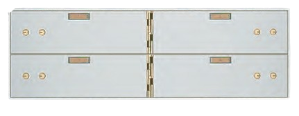 American Vault 551-4 Modular Teller Lockers 4 - 5" x 16" Openings