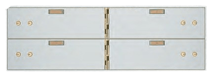 American Vault 551-4 Modular Teller Lockers 4 - 5" x 16" Openings