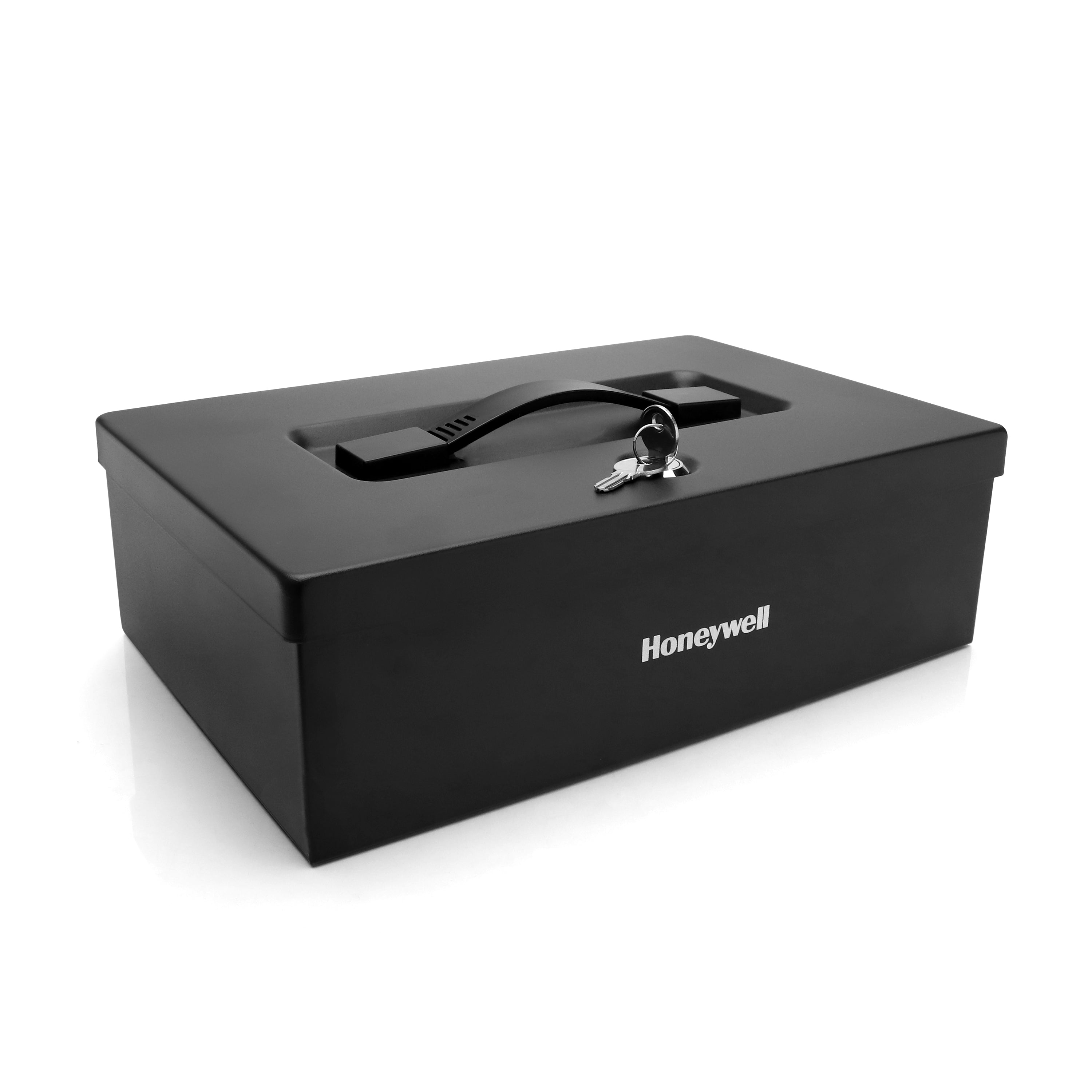 Honeywell 6124 Small Key Locking Steel Security Box with Carry