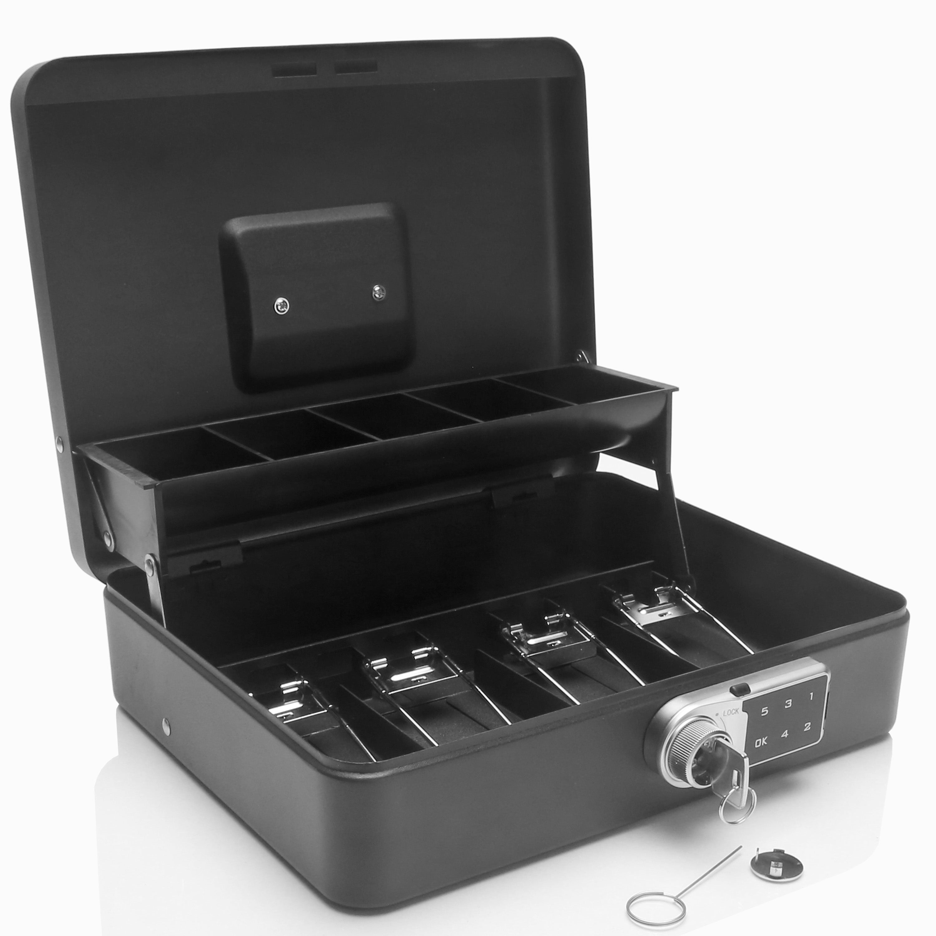 Honeywell 6213DG Digital Tiered Cash Box with Touchpad Lock Safe and