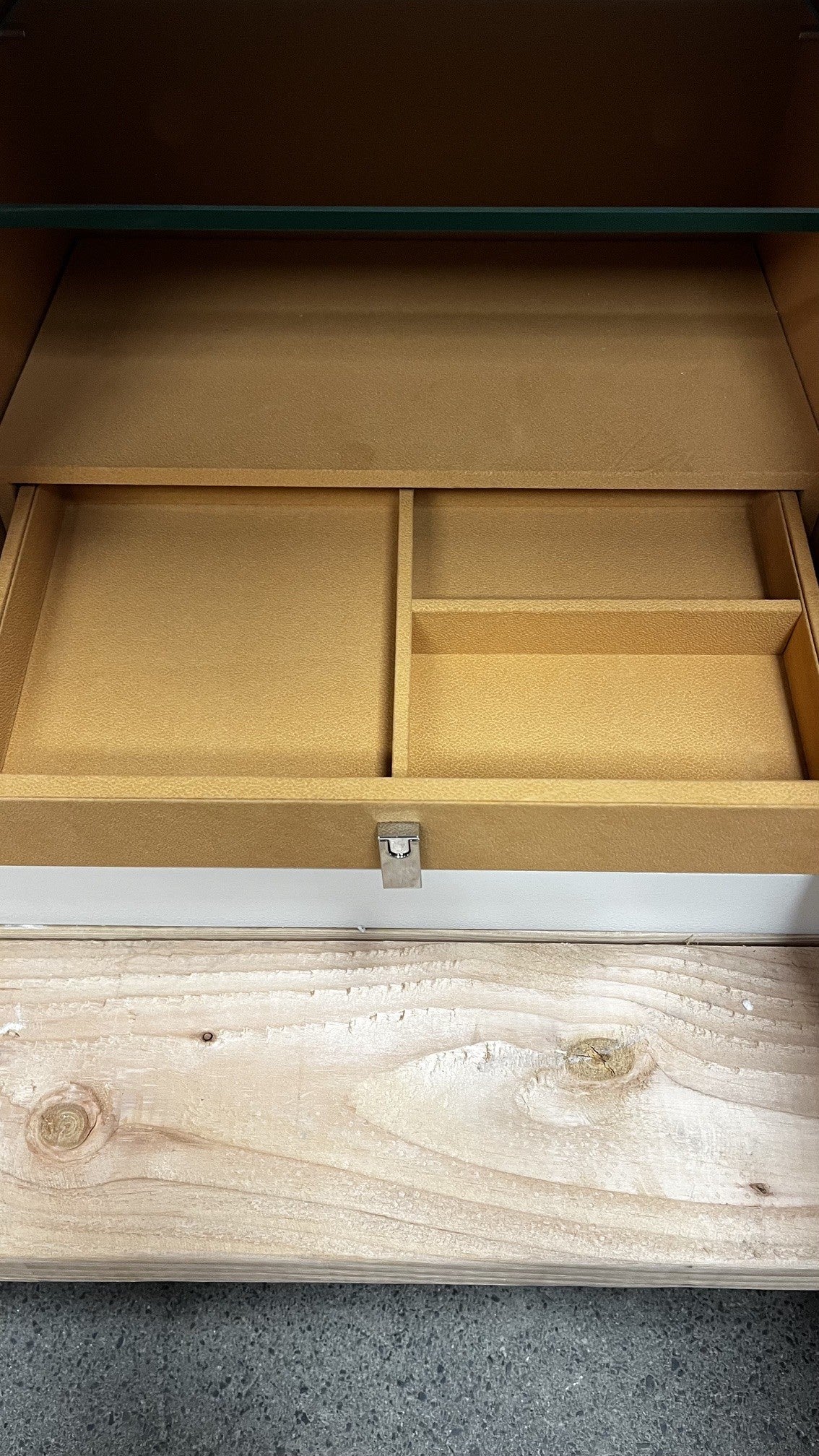 Front view of the safe, it comes with a digital lock. 