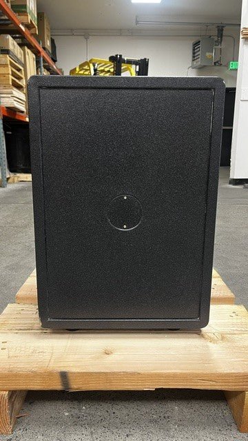 View of the back side of the safe. 