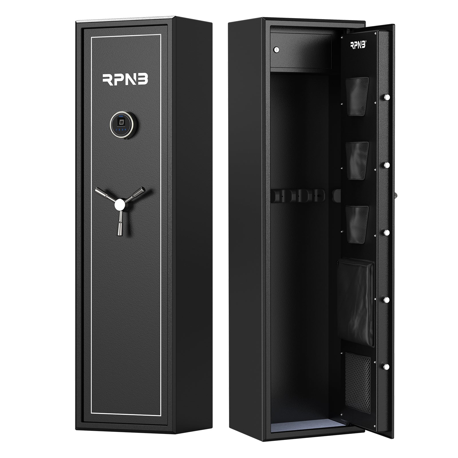 RPNB RP7FR Biometric Large 7 Gun Cabinet with Electronic Digital Lock