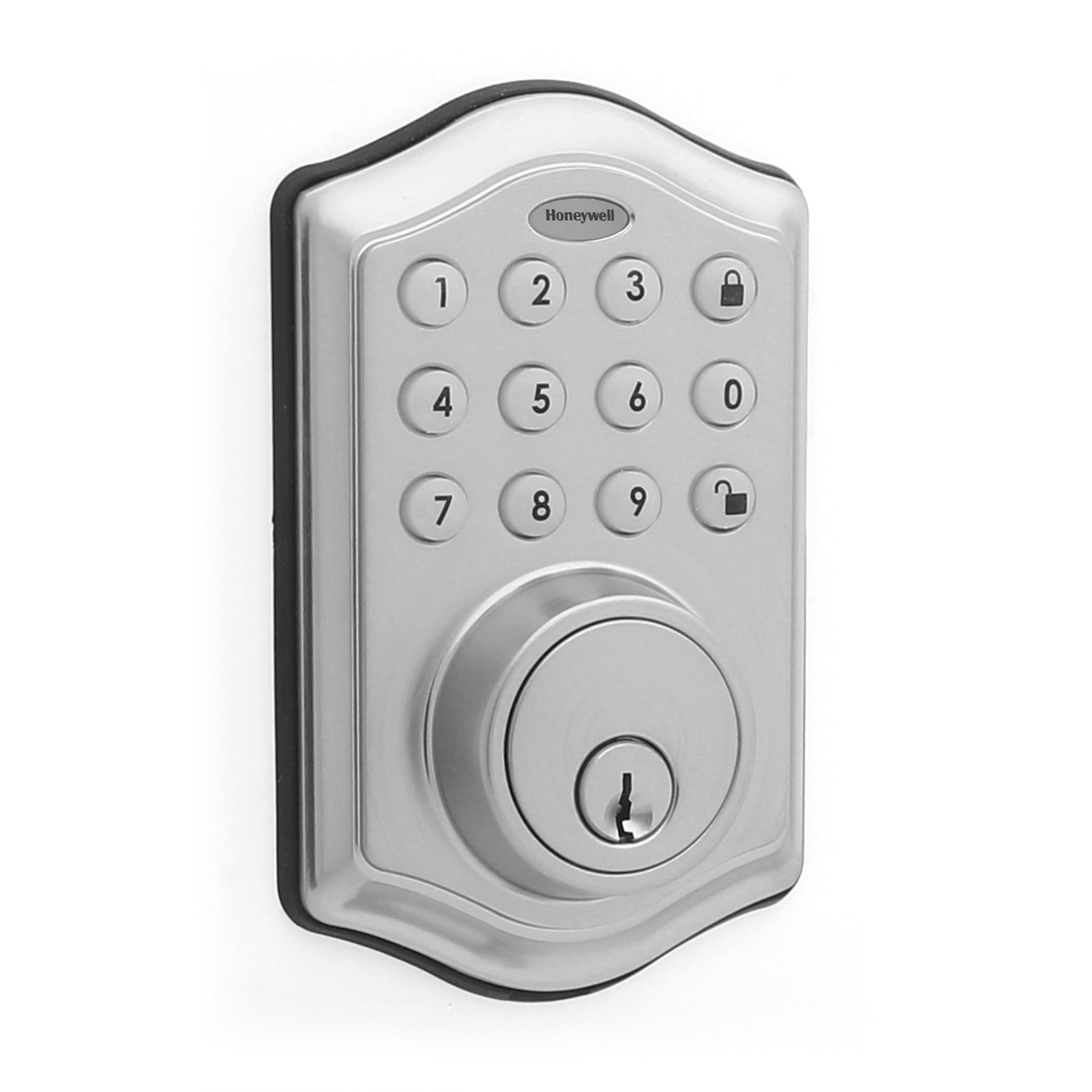 Honeywell 8712309L Electronic Deadbolt Door Lock with Keypad in Satin Nickel