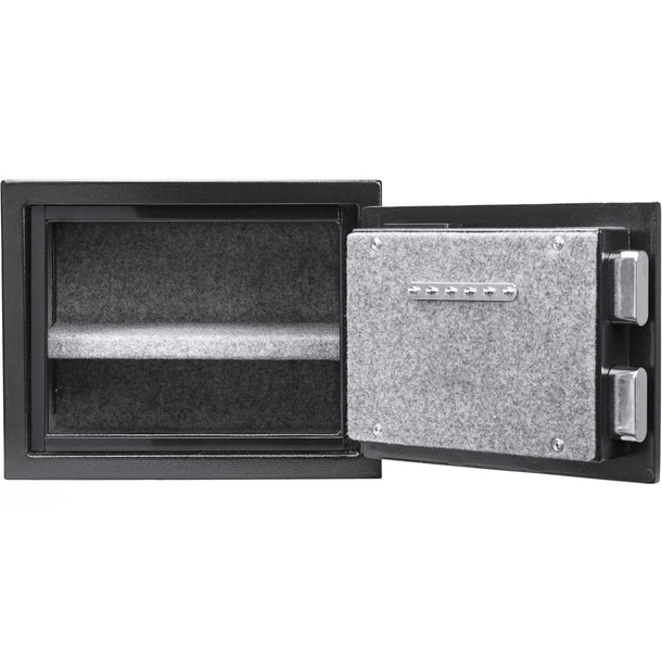 Barska AX13498 Biometric Fireproof Safe - Black Door Open Empty